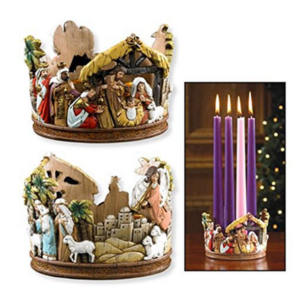 Racdde Nativity Advent Candleholder 