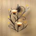 Racdde Amber Lilies Candle Wall Sconce 