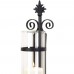 Racdde 2 Black Iron French Hurricane Candle Holder Wall Sconce 