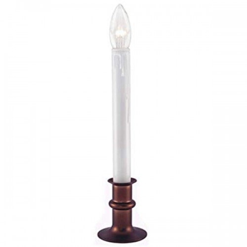 Racdde Ultra Bright, Battery Operated LED Window Candle with Timer (1 Candle, Bronze) 