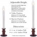 Racdde Ultra Bright, Battery Operated LED Window Candle with Timer (1 Candle, Bronze) 