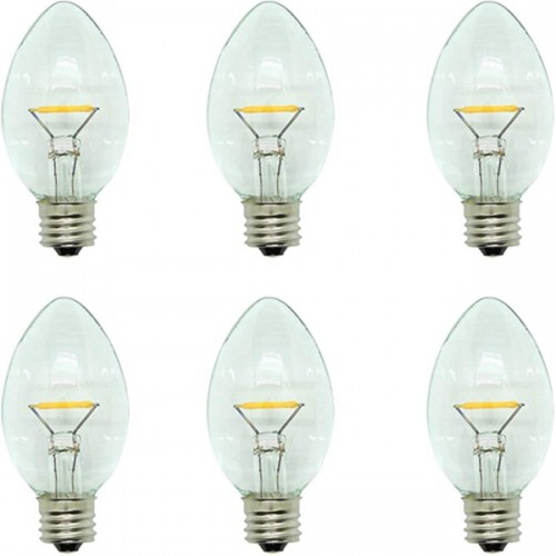 Racdde Six LED Window Candle Replacement Bulbs for Plug-in Window Candles - Works with All Sensor, Timer, or Switch Models 