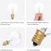 Racdde（4 Pack）Wax Warmer Bulbs, 25 Watt G50 Bulbs for Full-Size Scentsy Warmers, E12 Incandescent Candelabra Base Clear Light Bulbs for Candle Wax Warmer,Dimmable - Warm White - 110-130 Volt Light Bulbs 