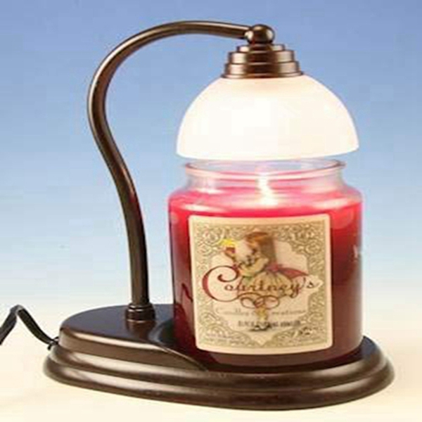 Racdde Bronze Candle Warmer and Courtneys 26 oz Candle - After Midnight 