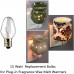 Racdde 15 Pack,15 Watt Wax Warmer Bulbs for Scentsy Plug-in Nightlight Warmer Wax Diffuser and Candle Warmers Plug-in Fragrance Wax Melt Warmer,E12 Base/120 Volt 
