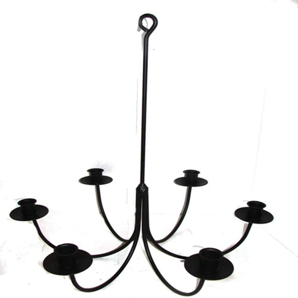 Racdde Wrought Iron 6 Arm Candle Chandelier 