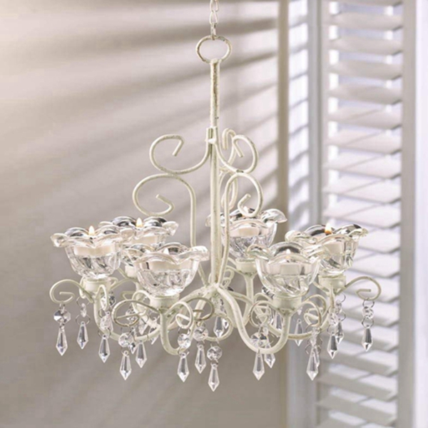 Racdde Home Locomotion Crystal Blooms Candle Chandelier 