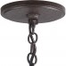 Racdde 6 Lights Farmhouse Chandeliers for Dining & Living Rooms, Bedrooms and Foyer with Wood Droplets, Rust Finish 