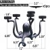 Racdde Candle Holders Octopus Candelabra for Tealight Set of 5 Decorated on Desk or Table or Fireplace with Black 