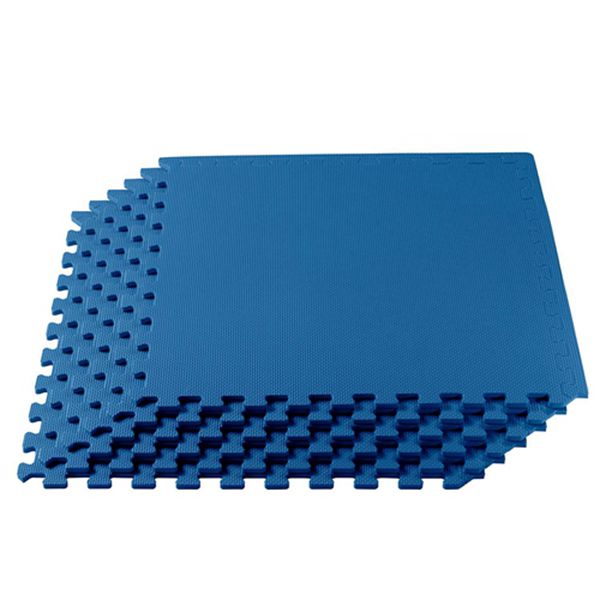 Racdde Multipurpose Exercise Floor Mat with EVA Foam, Interlocking Tiles, Anti-Fatigue, for Home or Gym, 24 x 24 x 3/8 Inches 