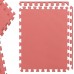 Racdde Multipurpose Interlocking Puzzle Eva Foam Tiles-Anti-Fatigue Mat 24 Sq. Ft, 24" x 24" Tiles, Red 