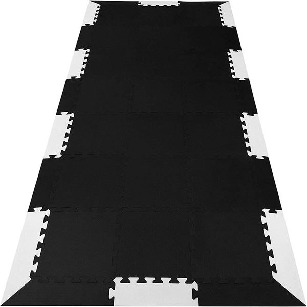 Racdde 90" x 42" Premium Quality Extra Thick Interlocking Puzzle Treadmill Exercise Foam Mat - Home Gym Floor, Workout Equipment Mat, Noise Reduction 