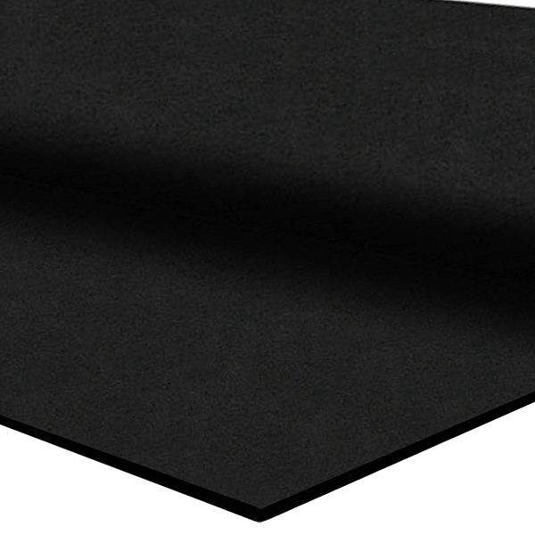 Racdde 1/4" Tough Rubber Roll (4' x 10') - Excellent Gym Floor mats for Medium/Large Equipment and Light/Moderate Free Weights (1 Mat - 4'x10' Black) 