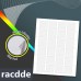  Racdde 24UP 1.5" x 1.5" Square Labels for Laser & Inkjet Printers[50 Sheets,1200 Labels] 