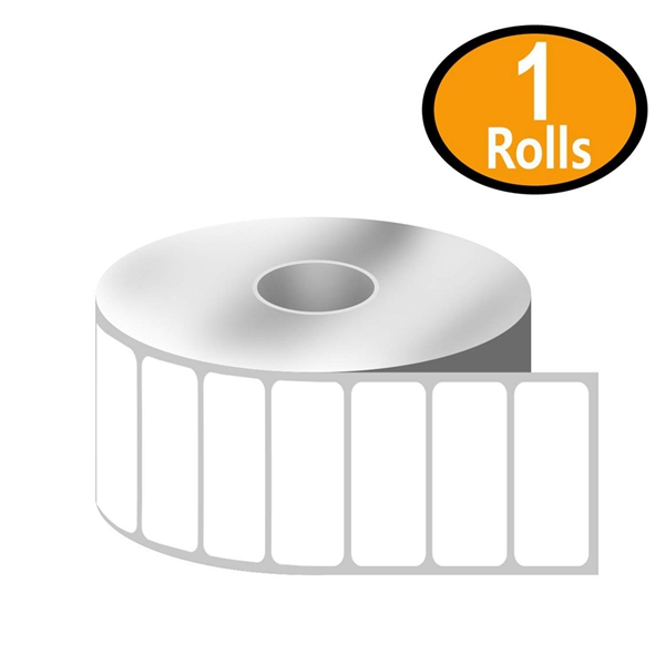 Racdde - 1" x 0.5" Small Labels Compatible with Zebra & Rollo Label Printer,Premium Adhesive & Perforated[1 Rolls, 2430 Labels] 