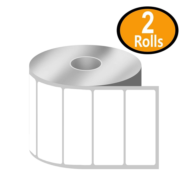Racdde - 2" x 1" UPC Barcode & Address Labels Compatible with Zebra & Rollo Label Printer,Premium Adhesive & Perforated[2 Rolls, 2600 Labels] 