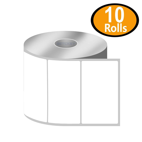 Racdde - 3" x 2" Multipurpose & Shipping Labels Compatible with Zebra & Rollo Label Printer,Premium Adhesive & Perforated[10 Rolls, 7500 Labels] 