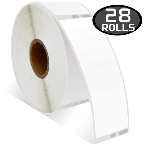 Racdde 28 Rolls DYMO 30252 Compatible 1-1/8" x 3-1/2"(28mm x 89mm) Self-Adhesive Address Labels,Compatible with Dymo 450, 450 Turbo, 4XL and Many More 