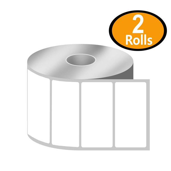 Racdde- 2.25" x 1.25" UPC Barcode & Multipurpose Labels Compatible with Zebra & Rollo Label Printer,Premium Adhesive & Perforated[2 Rolls, 2000 Labels] 