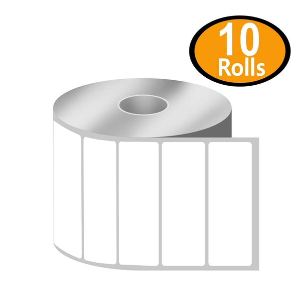 Racdde - 2.5" x 1" Multipurpose & Barcode Labels Compatible with Zebra & Rollo Label Printer,Premium Adhesive & Perforated[10 Rolls, 13800 Labels] 