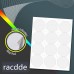 Racdde 12UP 2.5" Round Labels for Laser & Inkjet Printers[100 Sheets,1200 Labels] 