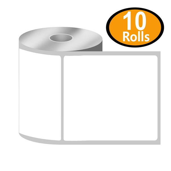 Racdde- 4" x 5" Large Shipping & Multipurpose Labels Compatible with Zebra & Rollo Label Printer,Premium Adhesive & Perforated[10 Rolls, 3500 Labels] 