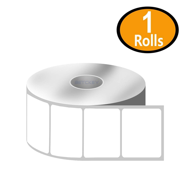 Racdde - 1" x 1" Square Labels Compatible with Zebra & Rollo Label Printer,Premium Adhesive & Perforated[1 Rolls, 1380 Labels] 