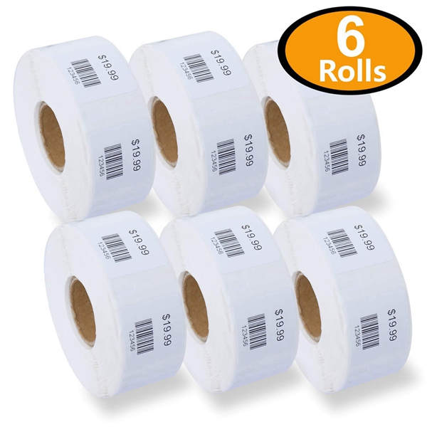 Racdde 6 Rolls/4500 Labels Dymo 30332 Compatible Multipurpose Square Labels 1" x 1" 
