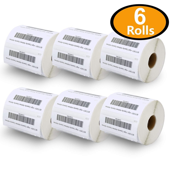 Racdde 6 Rolls Dymo 1785353 Compatible 3-1/2" x 1-1/8"(89mm x 28mm) LabelWriter 4XL High Capacity Address Labels 