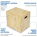 Racdde 3 in 1 Wood Plyo Box with 4 Different Sizes (16/14/12 – 20/18/16 – 24/20/16 – 30/24/20) – Included: Packaged Screws for Easy Assembly 