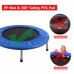 Racdde 38" Foldable Mini Trampoline, Fitness Trampoline with Safety Pad, Stable & Quiet Exercise Rebounder for Kids Adults Indoor/Garden Workout Max 300lbs 