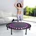 Racdde 40"-48" Silent Mini Trampoline Fitness Trampoline Bungee Rebounder Jumping Cardio Trainer Workout for Adults - Max Limit 330 lbs 