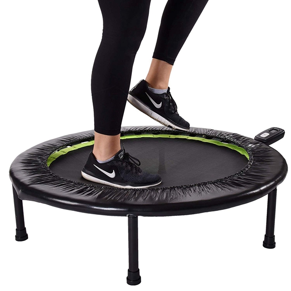 Racdde 1635 36-Inch Folding Trampoline | Quiet and Safe Bounce | Access to 3 Free Guided Online Workouts Included | Monitor Included | Stream from Any Device