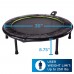 Racdde 1635 36-Inch Folding Trampoline | Quiet and Safe Bounce | Access to 3 Free Guided Online Workouts Included | Monitor Included | Stream from Any Device