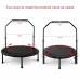 Racdde 38" Mini Trampoline, Max. Load 300lbs Indoor Exercise Trampoline with Adjustable Handle for Workout, Foldable Rebounder Trampoline for Kids Adults 