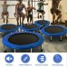 Racdde Mini Fitness Trampoline for Adults and Kids, 38 Inch Rebounder Trampoline, with Padding & Springs Elastic Safe for Indoor Outdoor Exercise Workout, Foldable Exercise Trampoline 