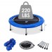 Racdde Mini Fitness Trampoline for Adults and Kids, 38 Inch Rebounder Trampoline, with Padding & Springs Elastic Safe for Indoor Outdoor Exercise Workout, Foldable Exercise Trampoline 
