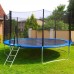 Racdde Trampoline with Safe Enclosure Net 10-Foot, 661 LB Capacity for 5 People, Waterproof Jump Mat, Ladder for Indoor and Outdoor, Blue 