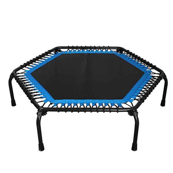 Racdde Professional Gym Workout 50" Fitness Trampoline Cardio Trainer Exercise Rebounder with Adjustable Handle Bar, Max Load 330lbs 