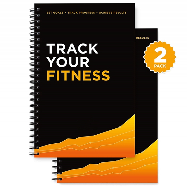 Racdde Workout/Fitness and/or Nutrition Journal/Planners - Designed by Experts, w/Illustrations : Sturdy Binding, Thick Pages & Laminated, Protected Cover 