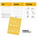 Racdde Exercise Cards BODYWEIGHT - Home Gym Workout Personal Trainer Fitness Program Tones Core Ab Legs Glutes Chest Biceps Total Upper Body Workouts Calisthenics Training Routine 