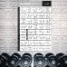 Racdde Dumbbell Workout Exercise Poster - Now Laminated - Strength Training Chart - Build Muscle, Tone & Tighten - Home Gym Weight Lifting Routine - Body Building Guide w/Free Weights