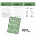 Racdde Resistance Band Tube Exercise Cards - Extra Large with 6 Effective Home Workouts : Large, Durable & Waterproof with Diagrams and Instructions : Simple Fitness Guide for Men & Women : 62 Cards 