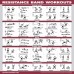 Racdde 10 Pack - Exercise Workout Poster Set - Suspension Volume 1 & 2, Dumbbell, Kettlebell, Resistance Bands, Stretching, Bodyweight, Barbell, Yoga Poses, Exercise Ball 