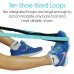 Racdde Stretch Strap - Leg Stretch Band to Improve Flexibility - Stretching Out Yoga Strap - Exercise and Physical Therapy Belt for Rehab, Pilates, Dance and Gymnastics with Workout Guide Book 