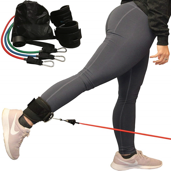 Racdde Glute-Tastic - Ankle Kickback Strap with Resistance Bands for Butt & Hip Exercises 