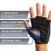 Racdde Power Non-Wristwrap Weightlifting Gloves with StretchBack Mesh and Leather Palm 
