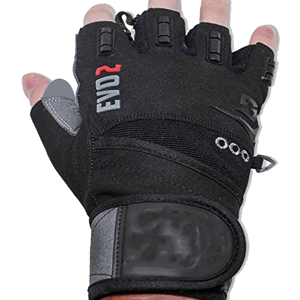 Racdde 2 Weightlifting Gloves with Integrated Wrist Wrap Support-Double Stitching for Extra Durability-Get Ripped with The Best Body Building Fitness and Exercise Accessories 