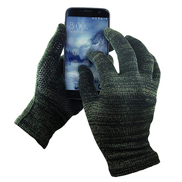 Racdde Copper Infused Touch Screen Gloves - Entire Surface Compatible with iPhones, Androids, Ipads - Anti Slip Palm for Driving & Phone Grip 