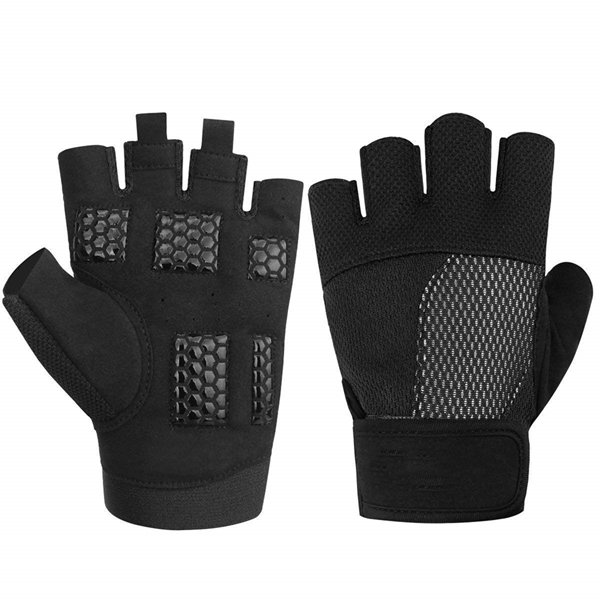 Racdde Weight Lifting Gloves, Breathable & Non-Slip, Workout Gloves, Exercise Gloves, Padded Gym Gloves for Climbing, Boating, Dumbbells, Cross Training 